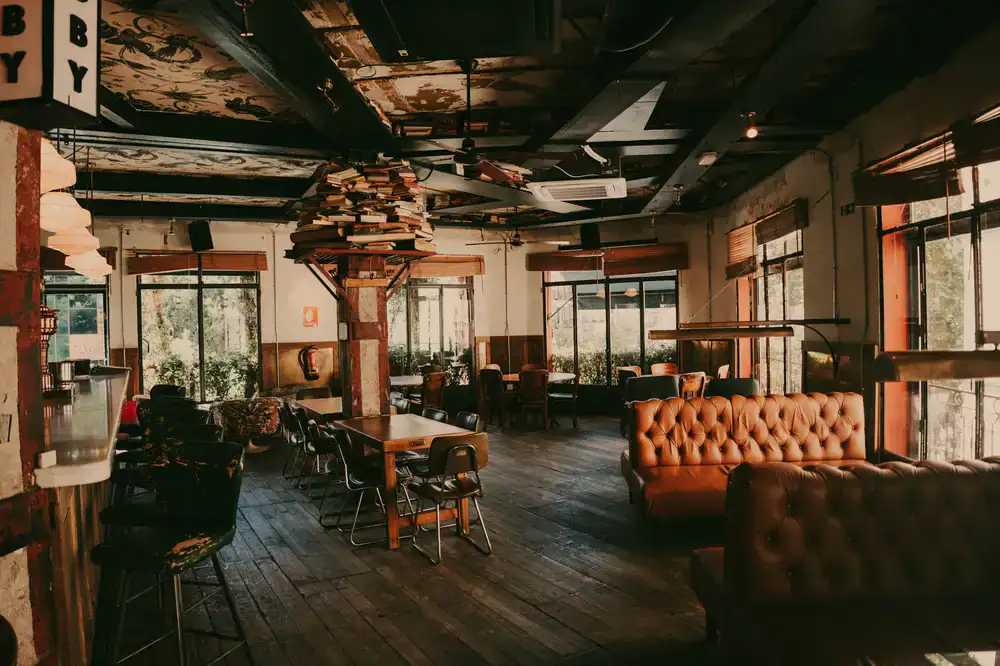 Combo Cafe lounge seating area and snack bar